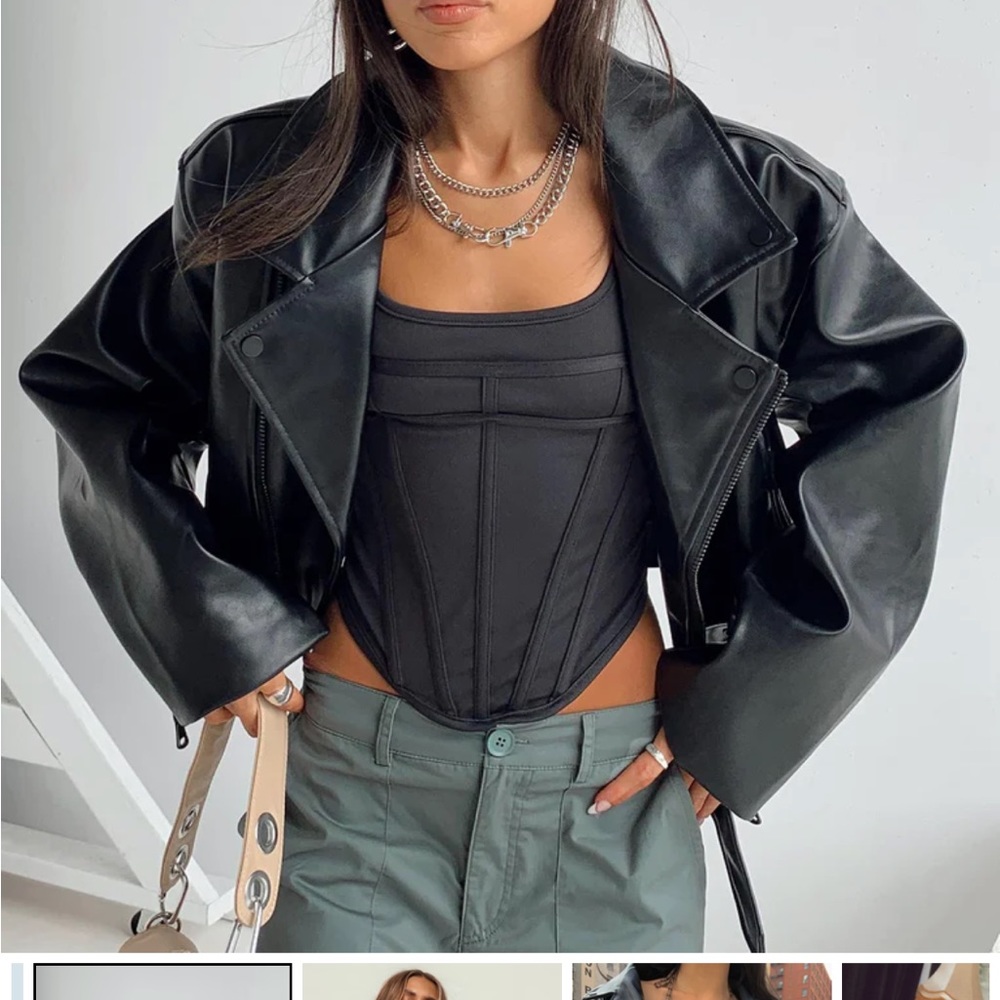 Lioness faux leather Staten Island jacket